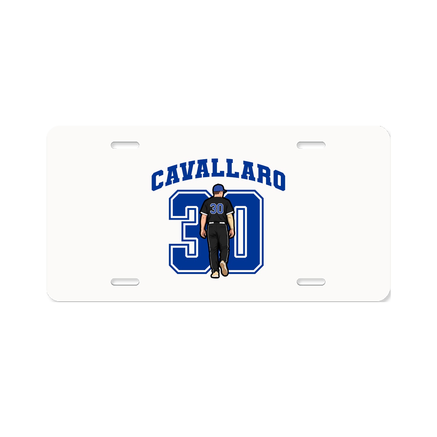 License Plate — Number in Classic