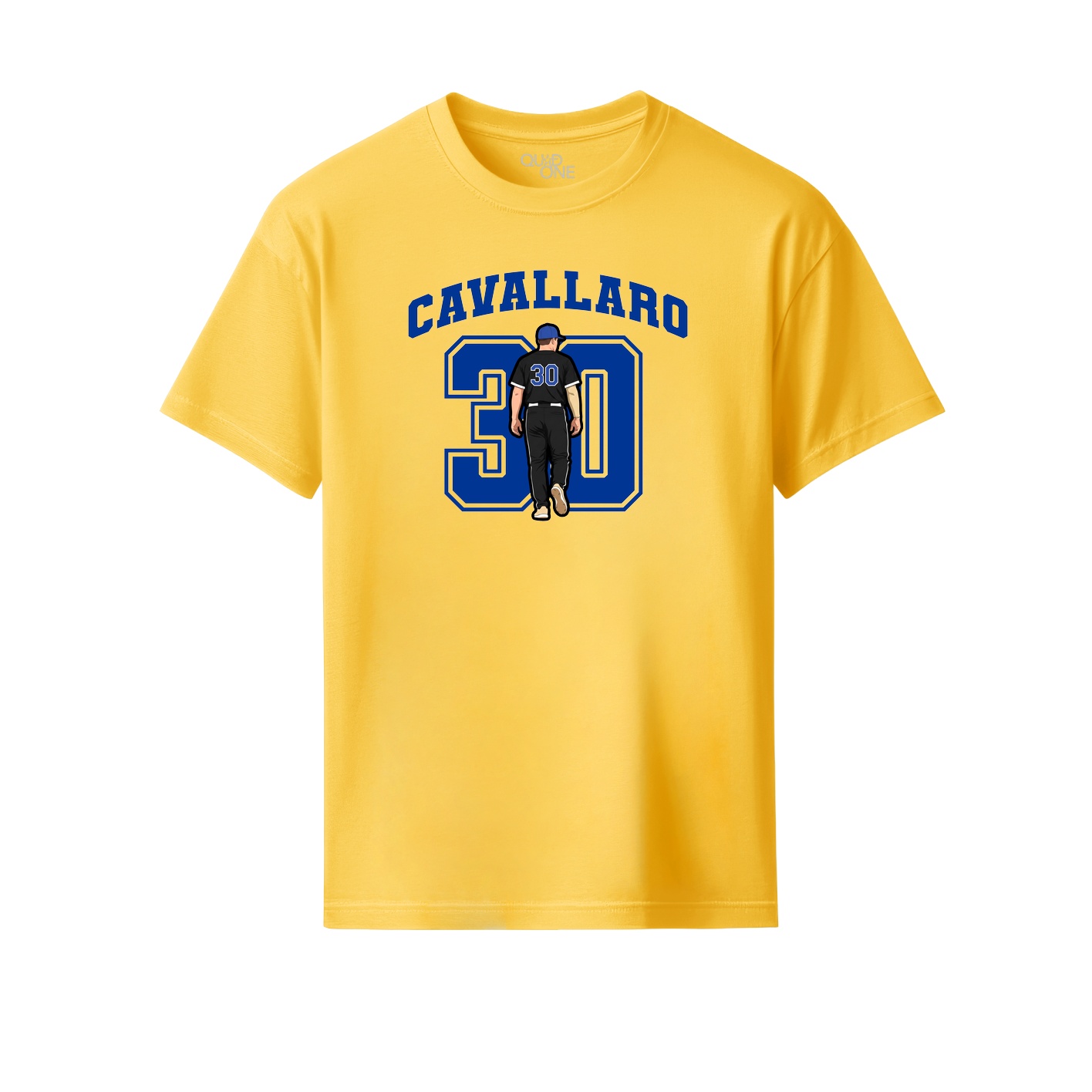 Youth Tee — Number in Yellow