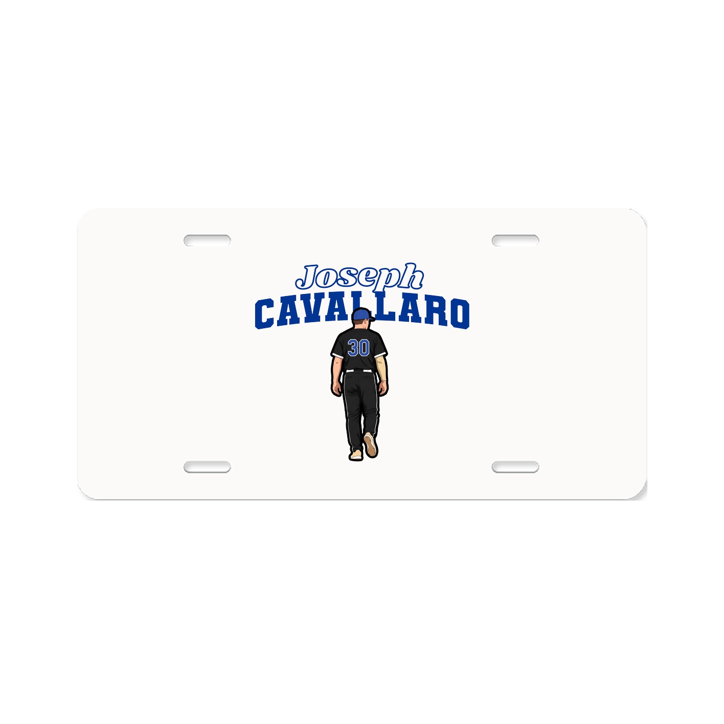 License Plate — Name Arch in Classic