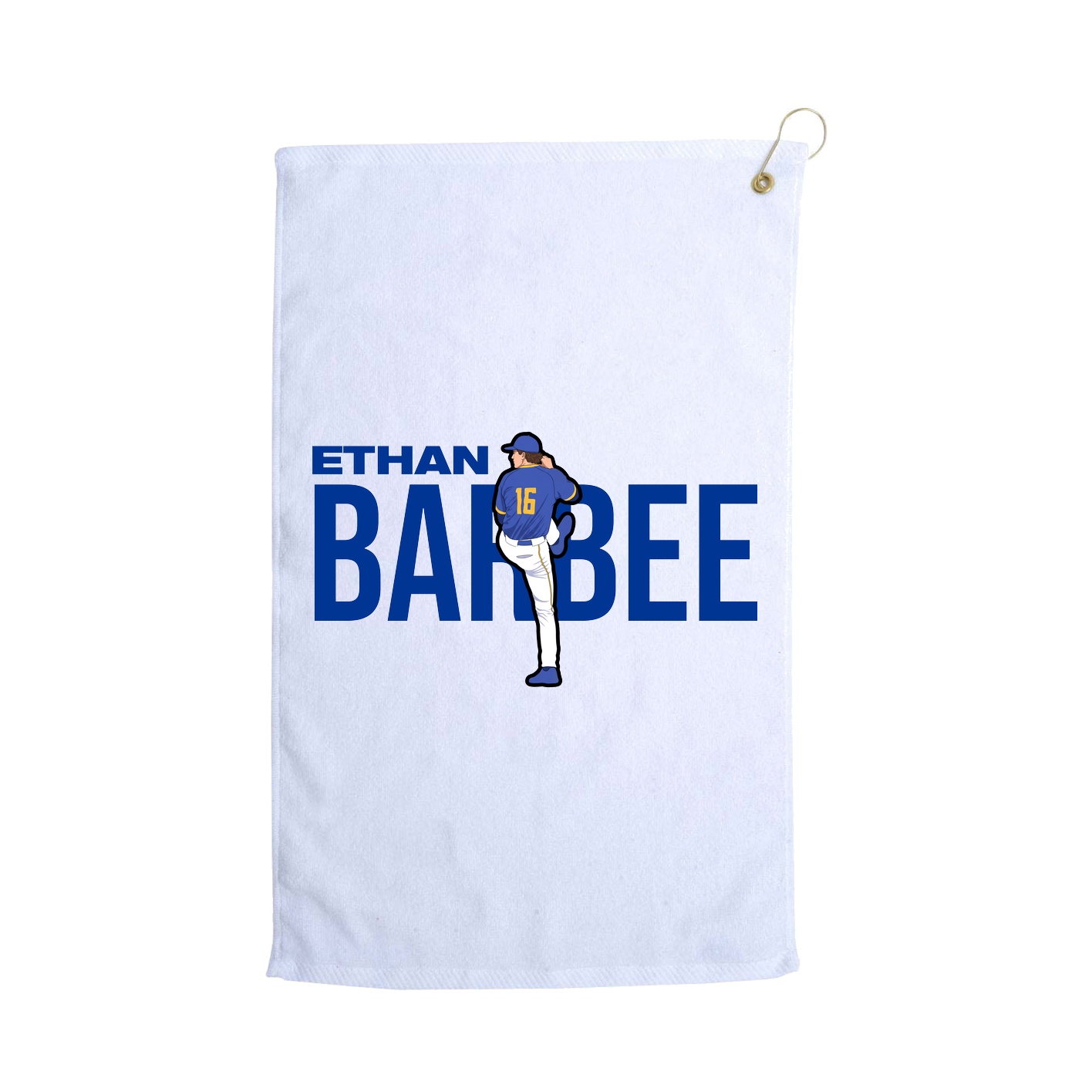 Golf Towel — Player Name in White