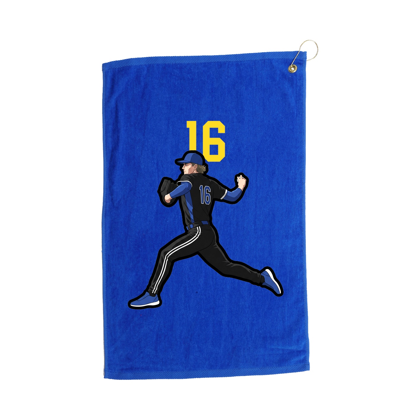 Golf Towel — Number Top in Royal