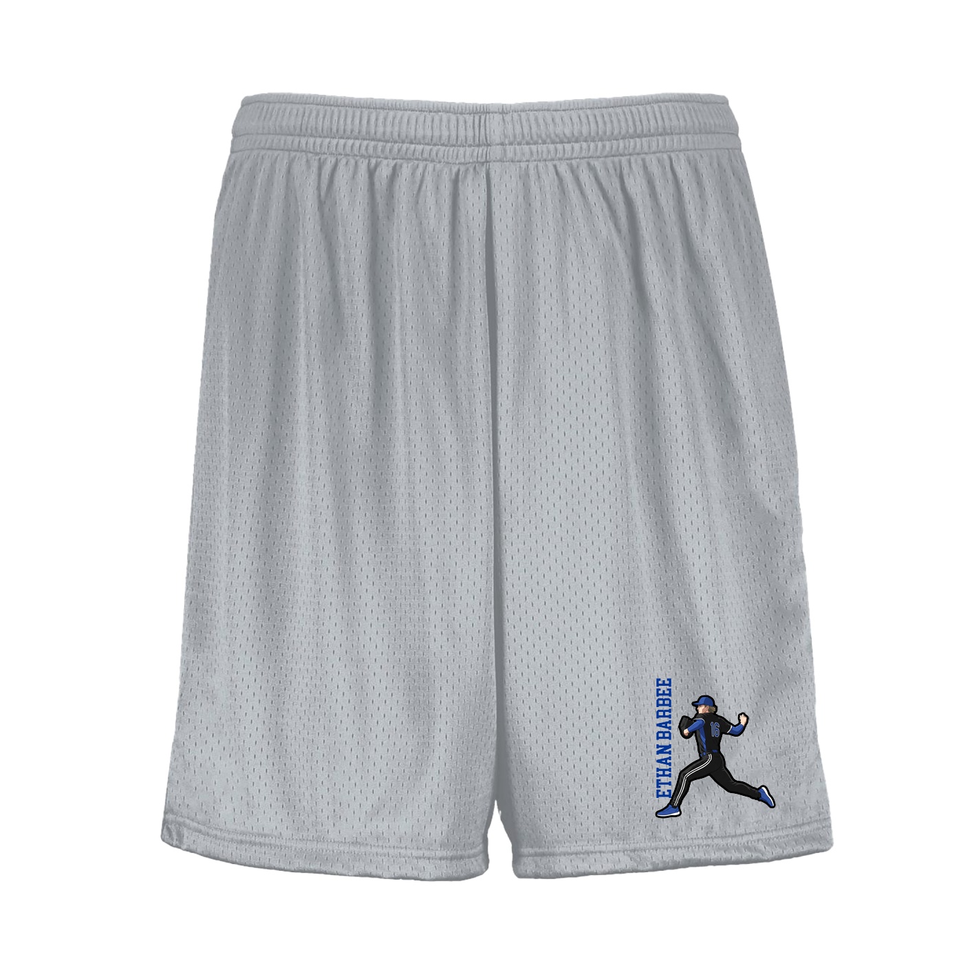 Shorts — Name Vertical in Silver