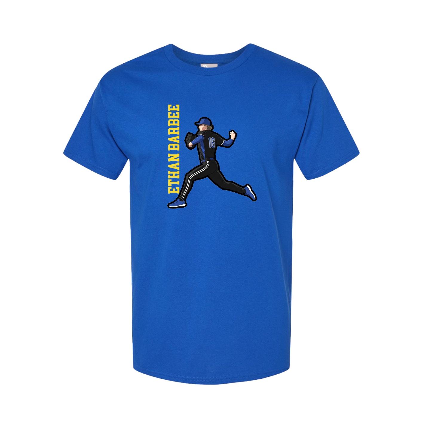 Tee — Name Vertical in Royal