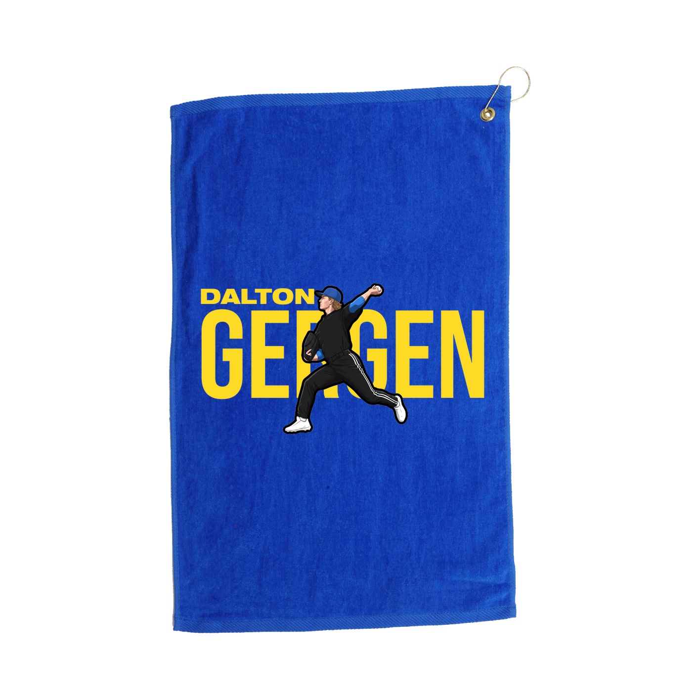 Golf Towel — Player Name in Royal