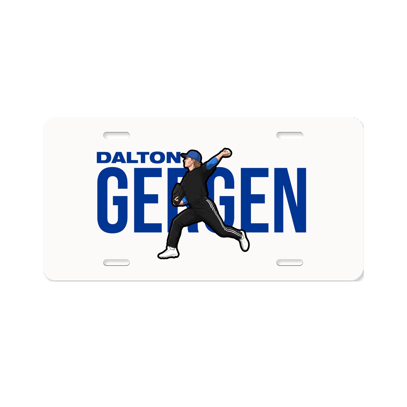 License Plate — Player Name in Classic