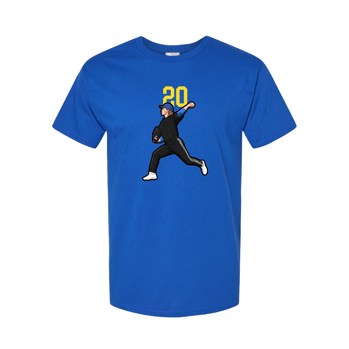Tee — Number Top in Royal