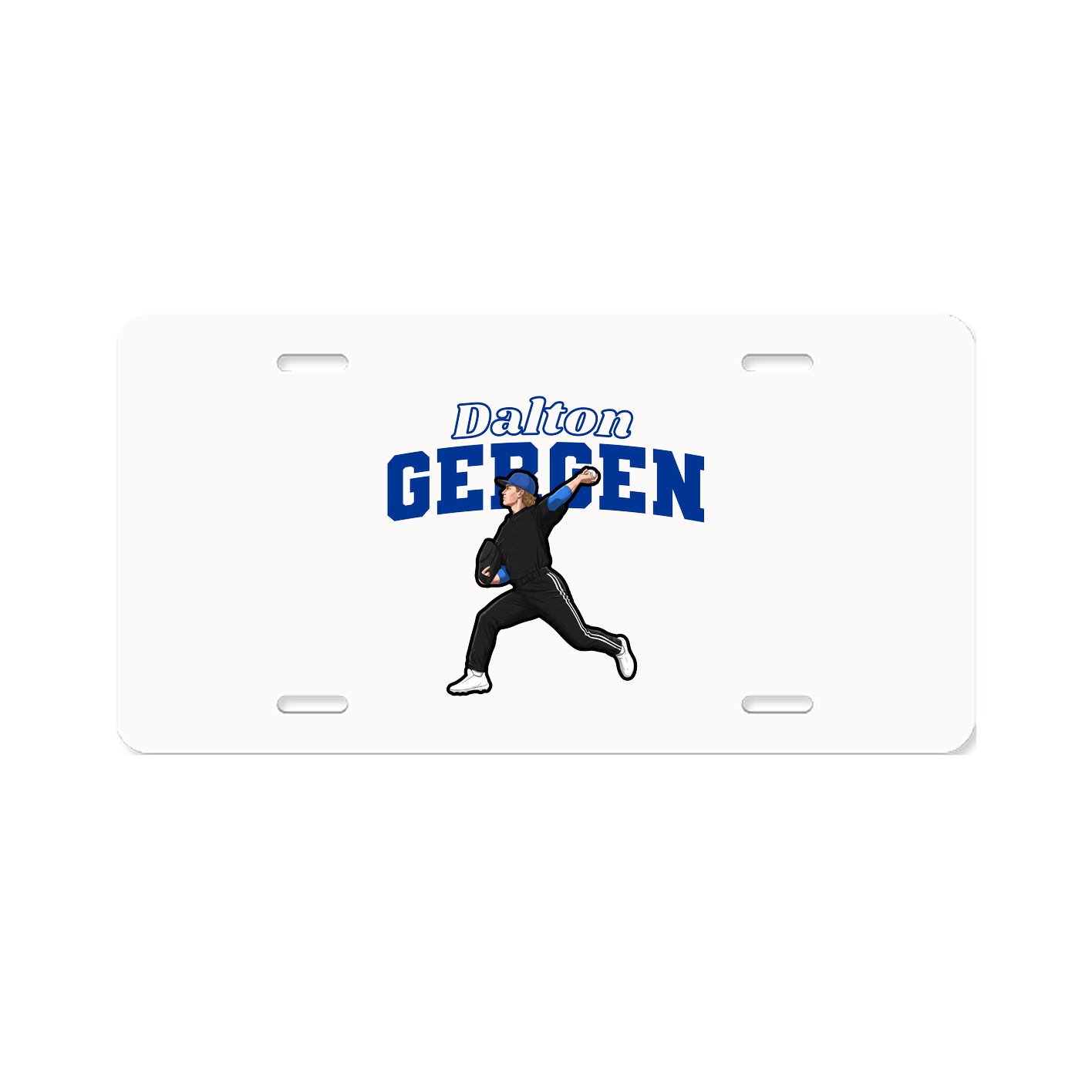 License Plate — Name Arch in Classic