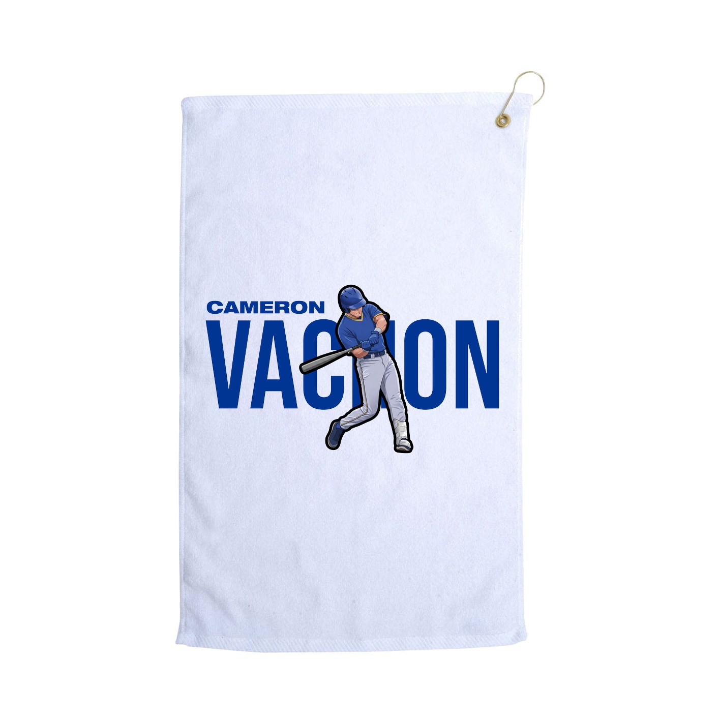 Golf Towel — Player Name in White