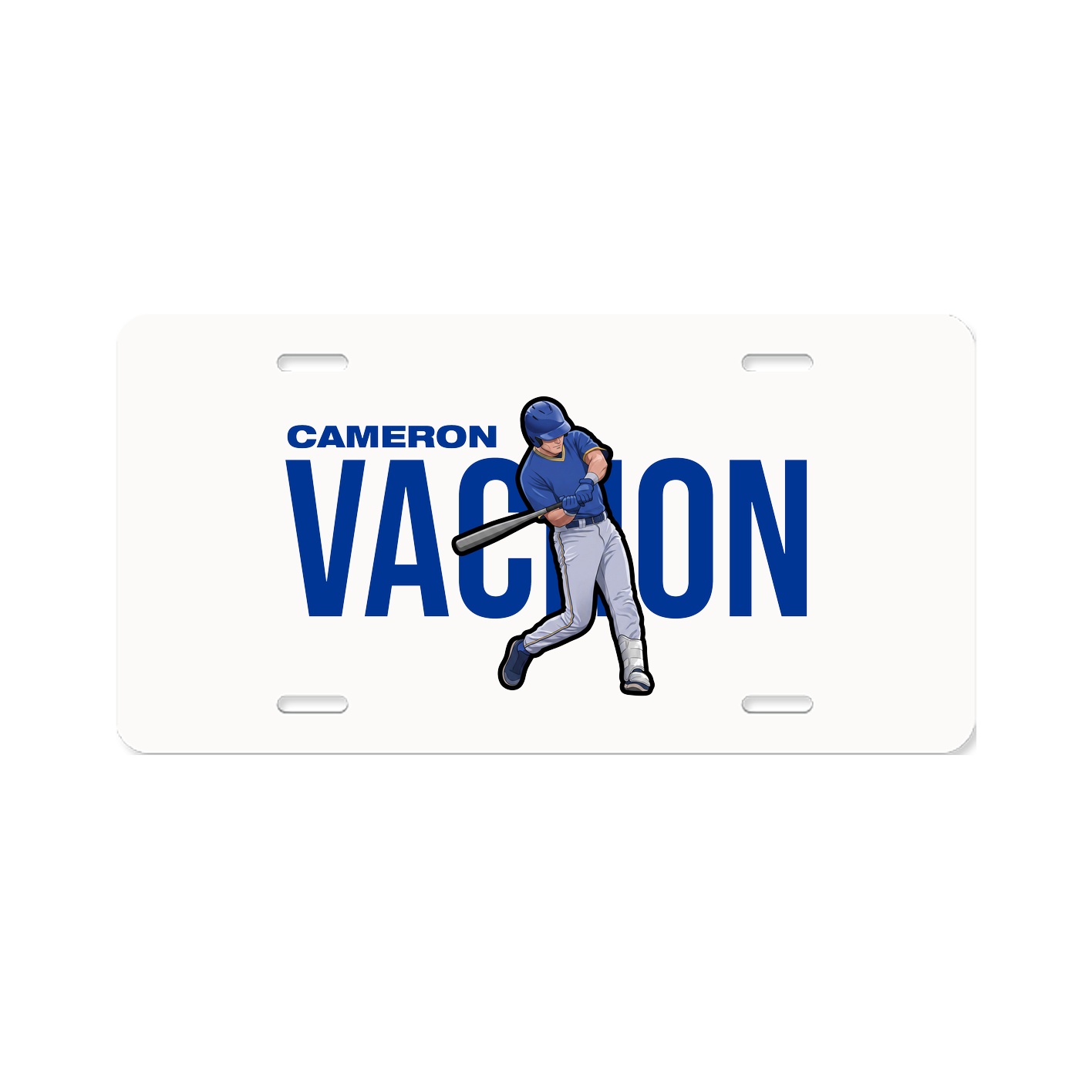 License Plate — Player Name in Classic