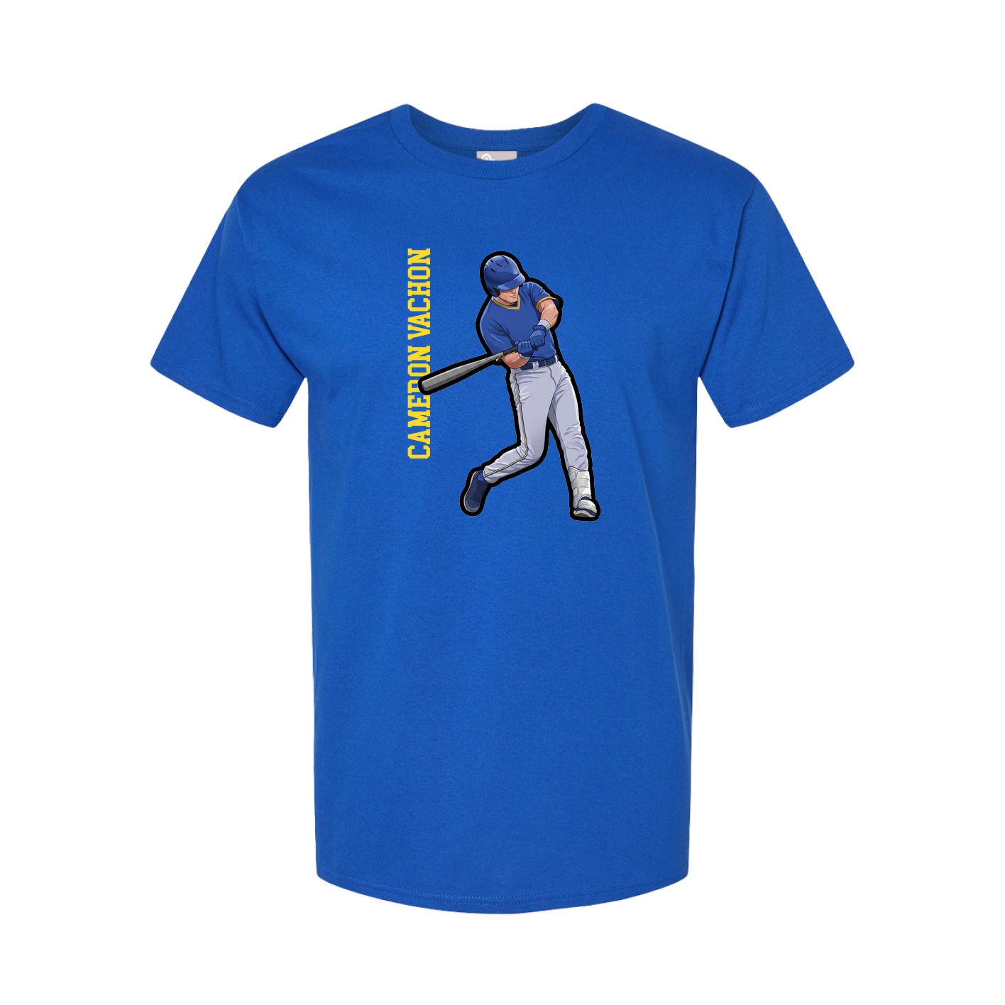 Tee — Name Vertical in Royal