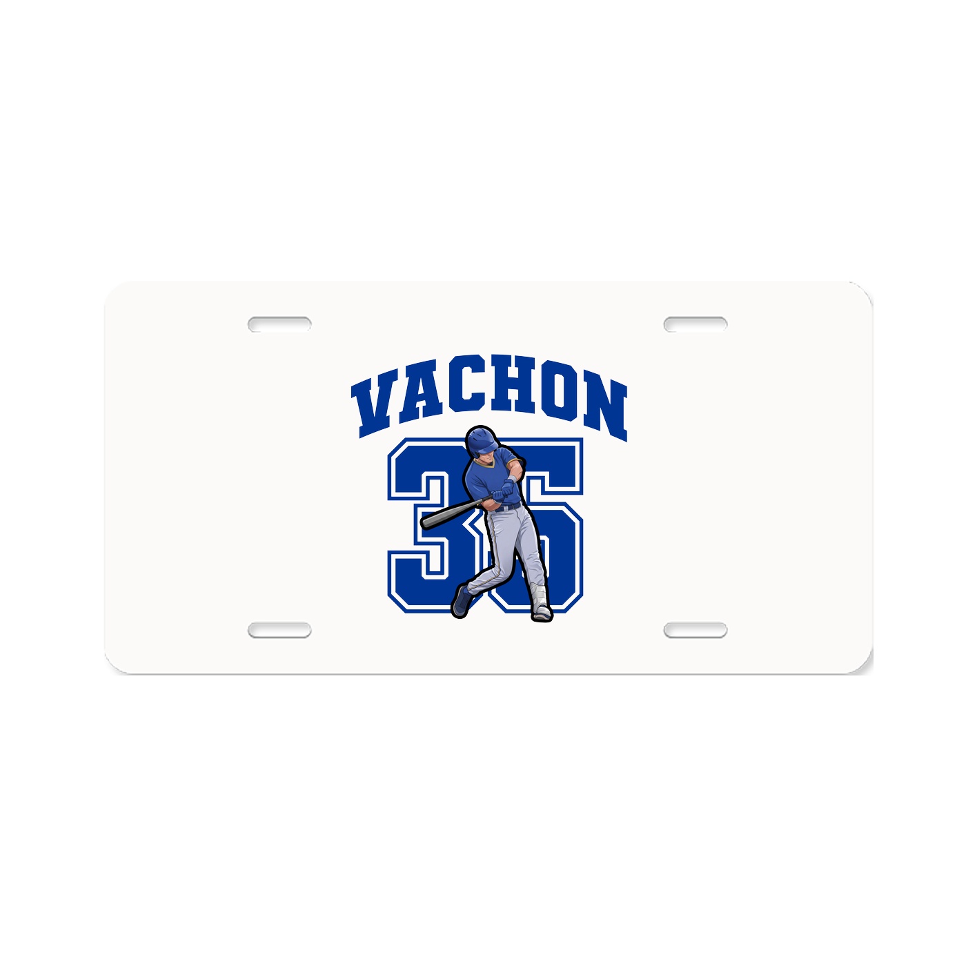 License Plate — Number in Classic