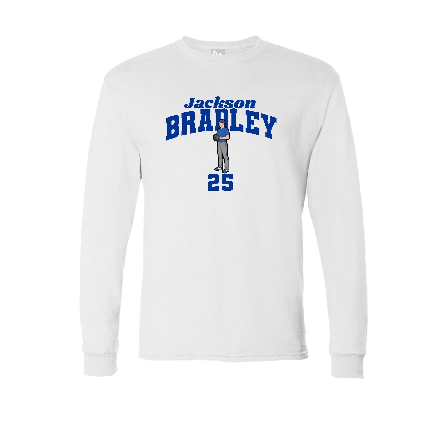 Long Sleeve Tee — Signature Arch in White