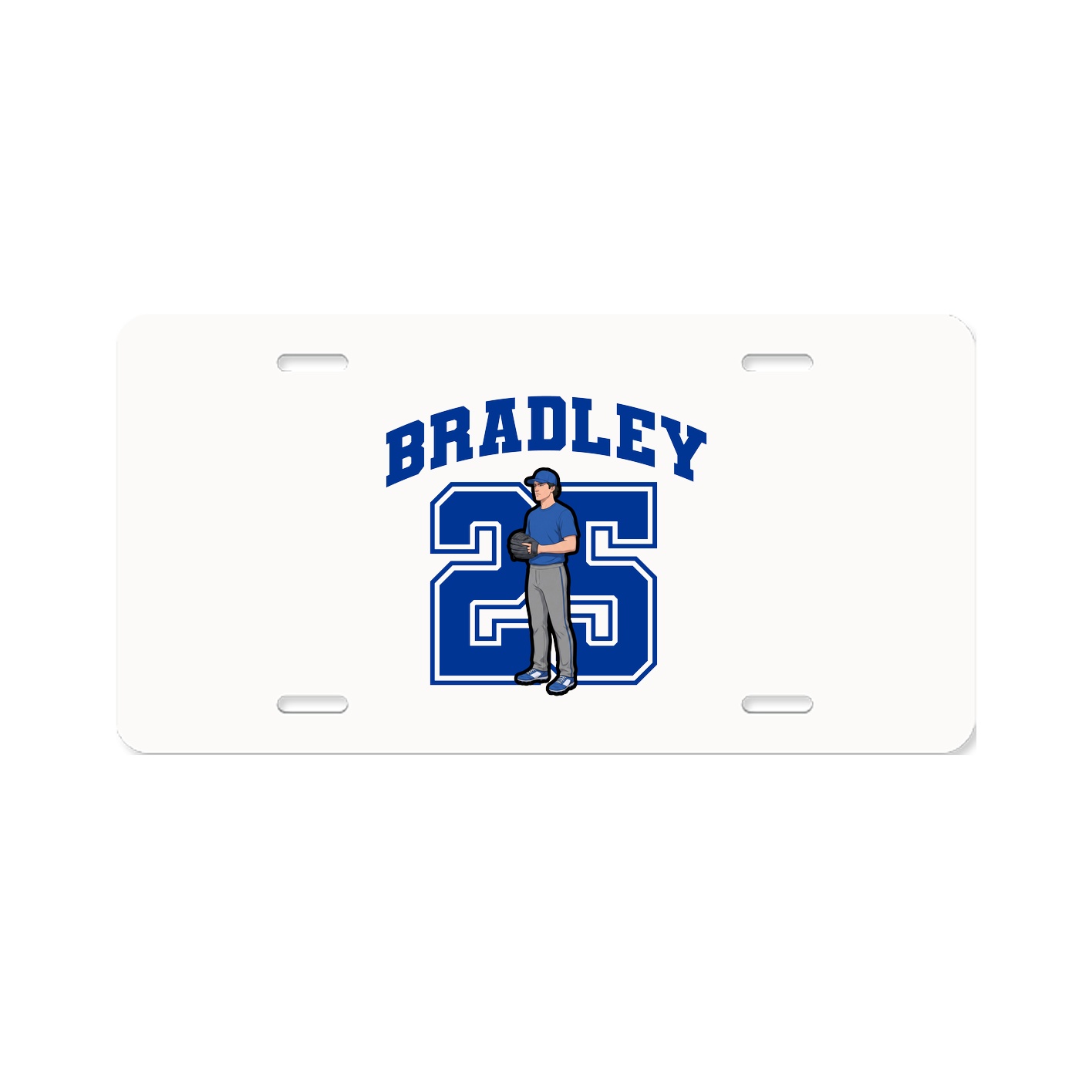 License Plate — Number in Classic