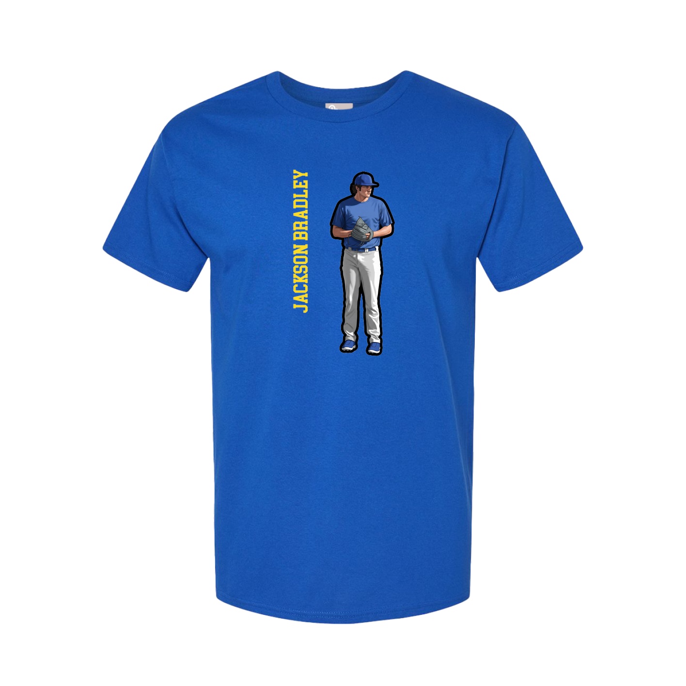 Tee — Name Vertical in Royal