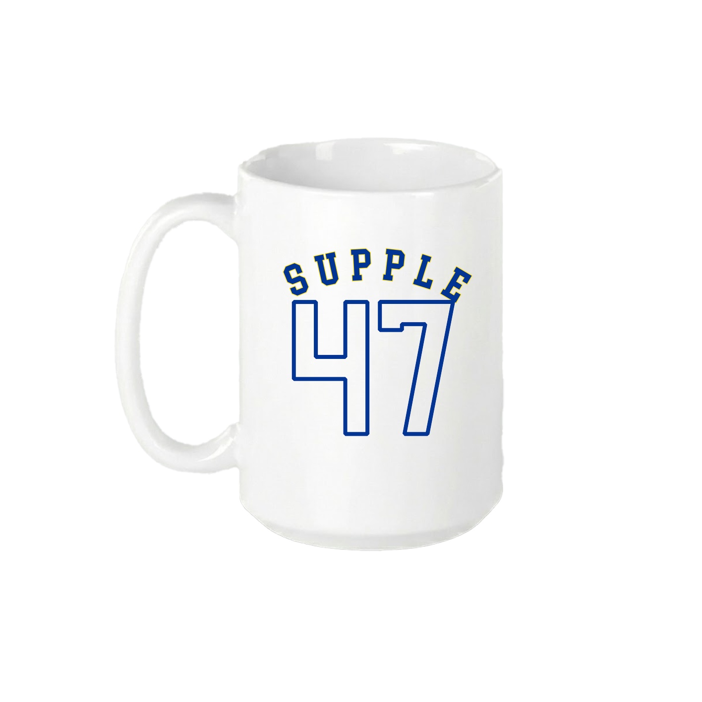 15oz Coffee Mug — Shirsey Arch in White