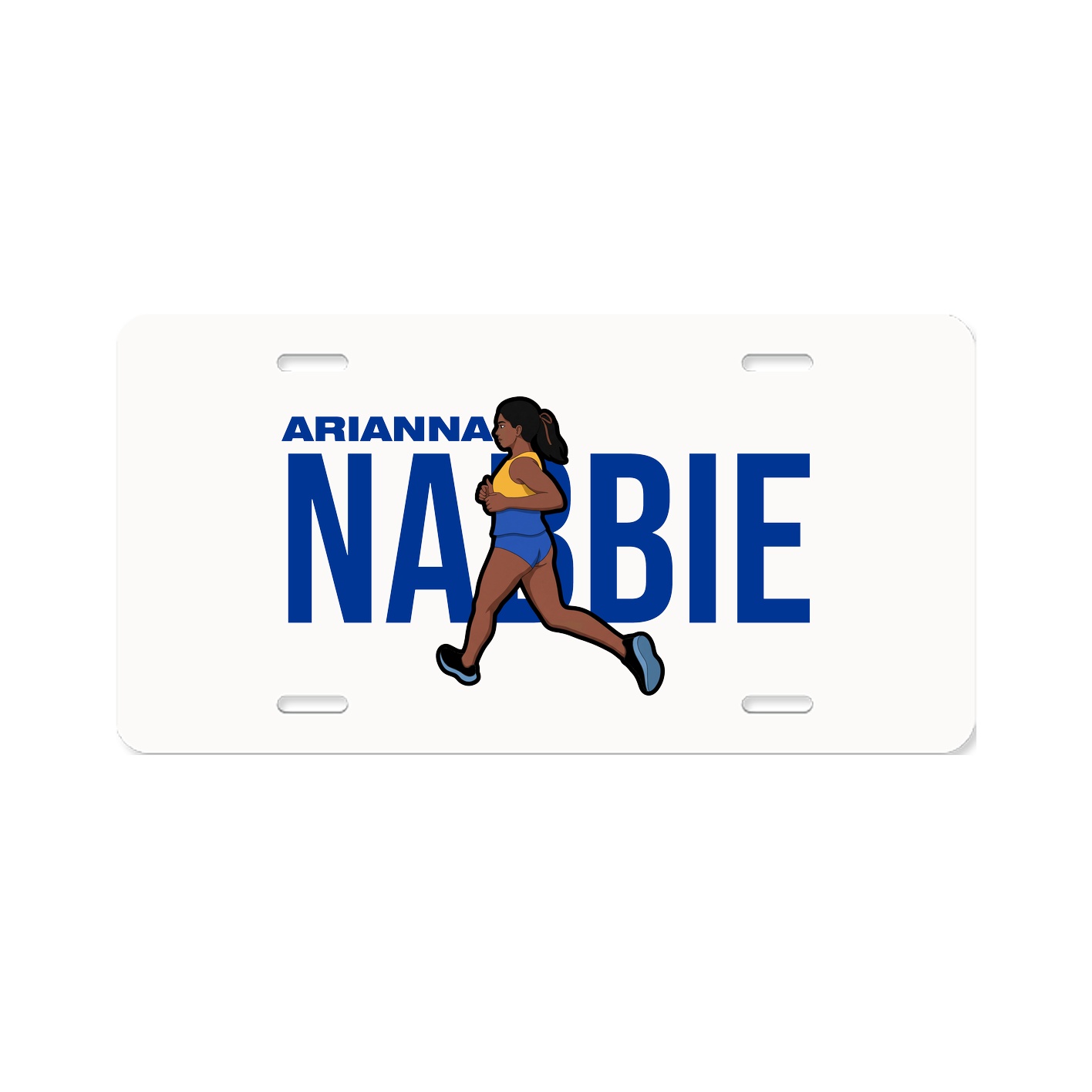 License Plate — Player Name in Classic