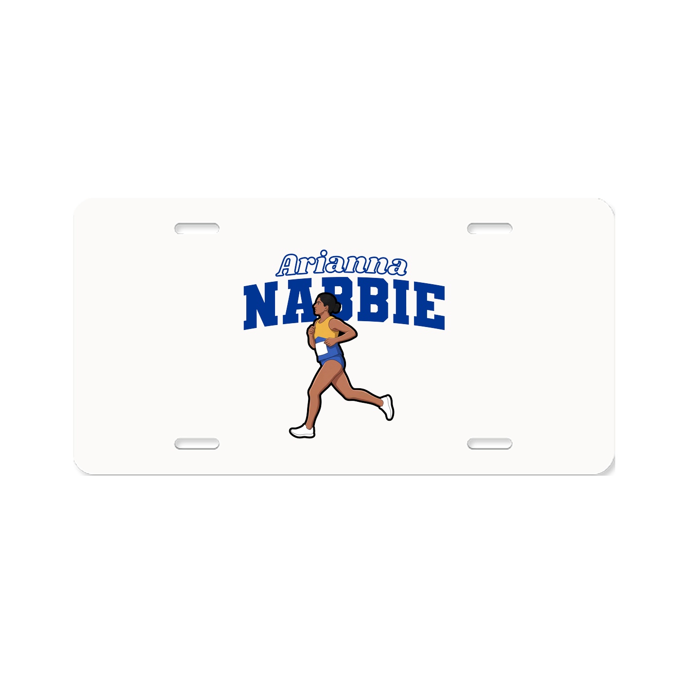 License Plate — Name Arch in Classic