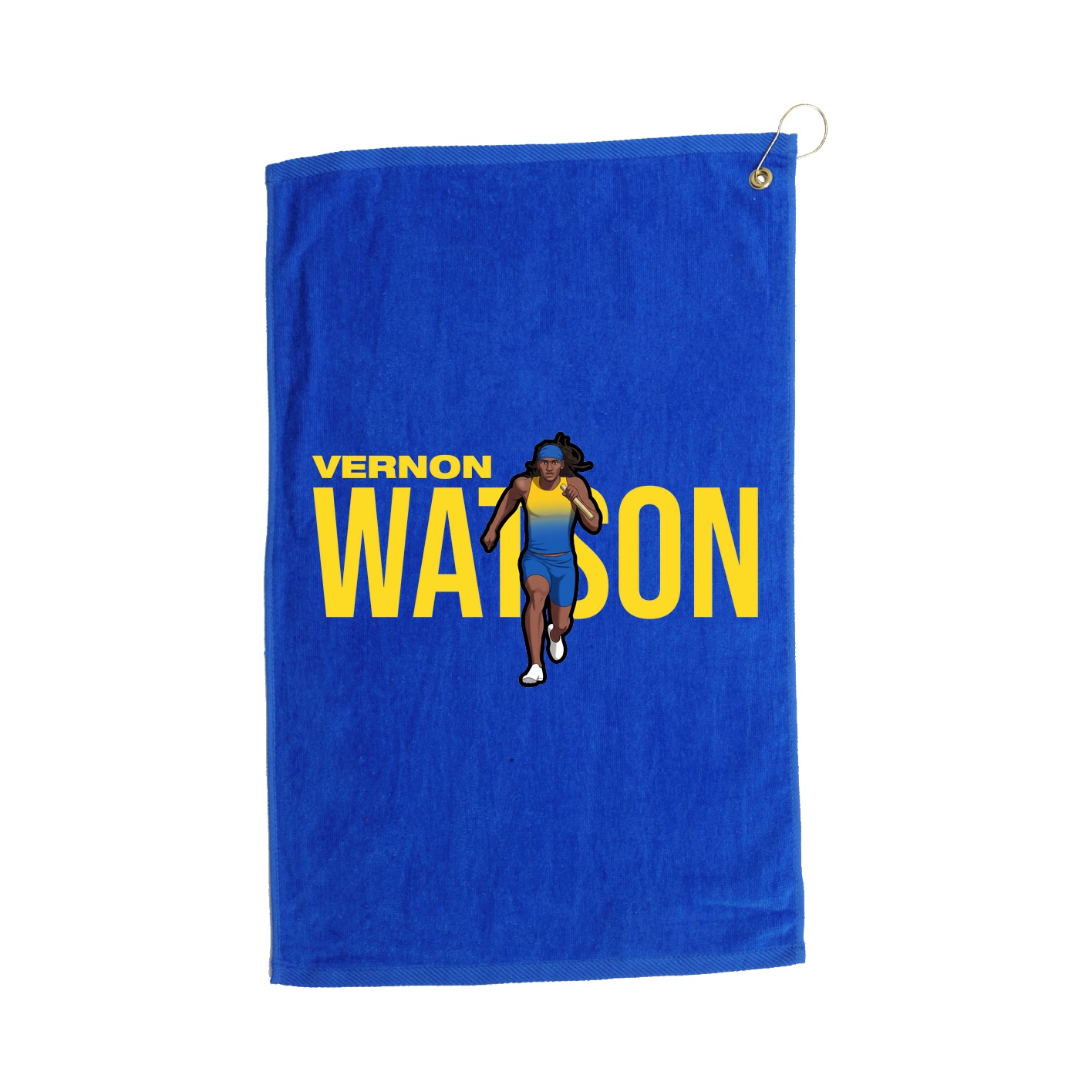 Golf Towel — Player Name in Royal