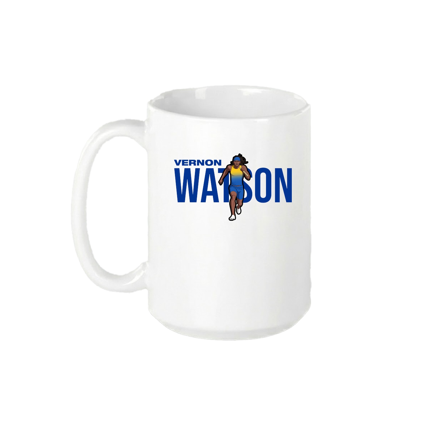 15oz Coffee Mug — Player Name in White