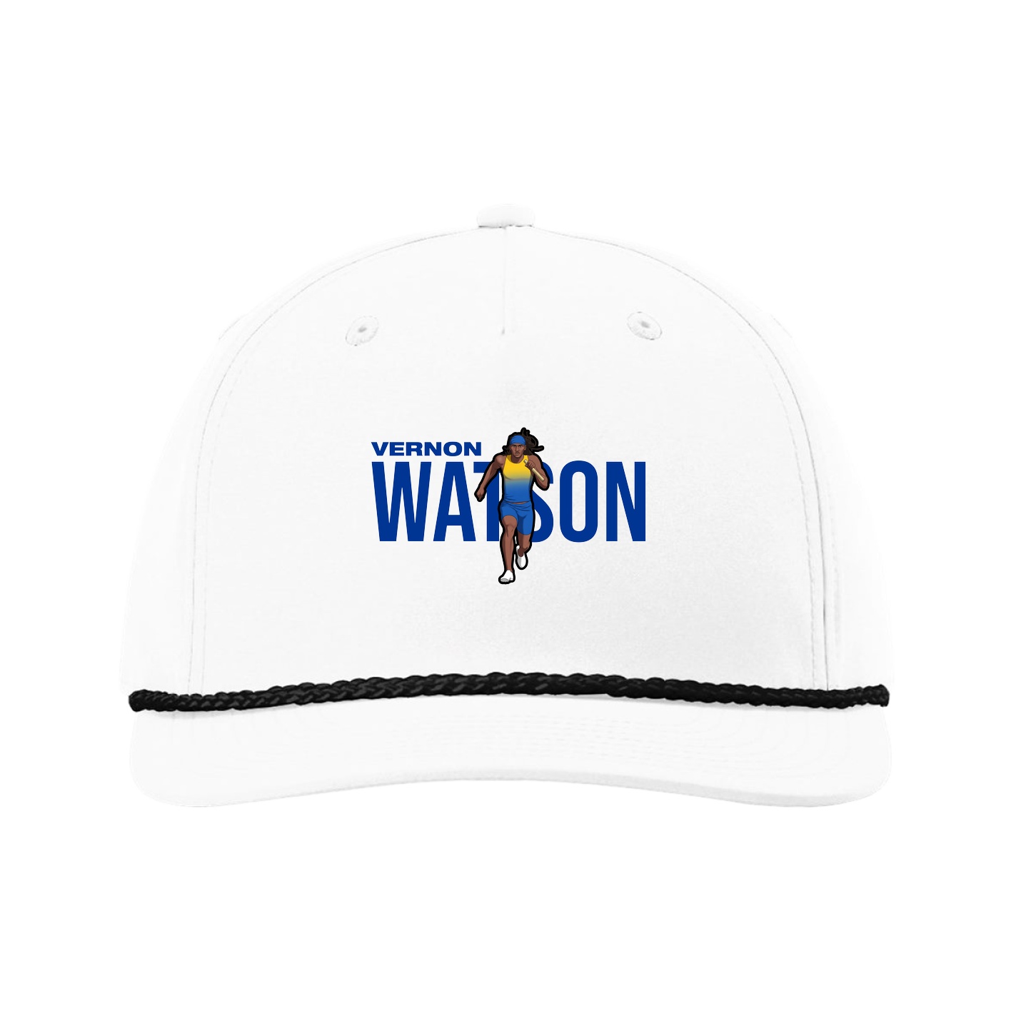 Five-Panel Classic Rope Cap — Player Name in White