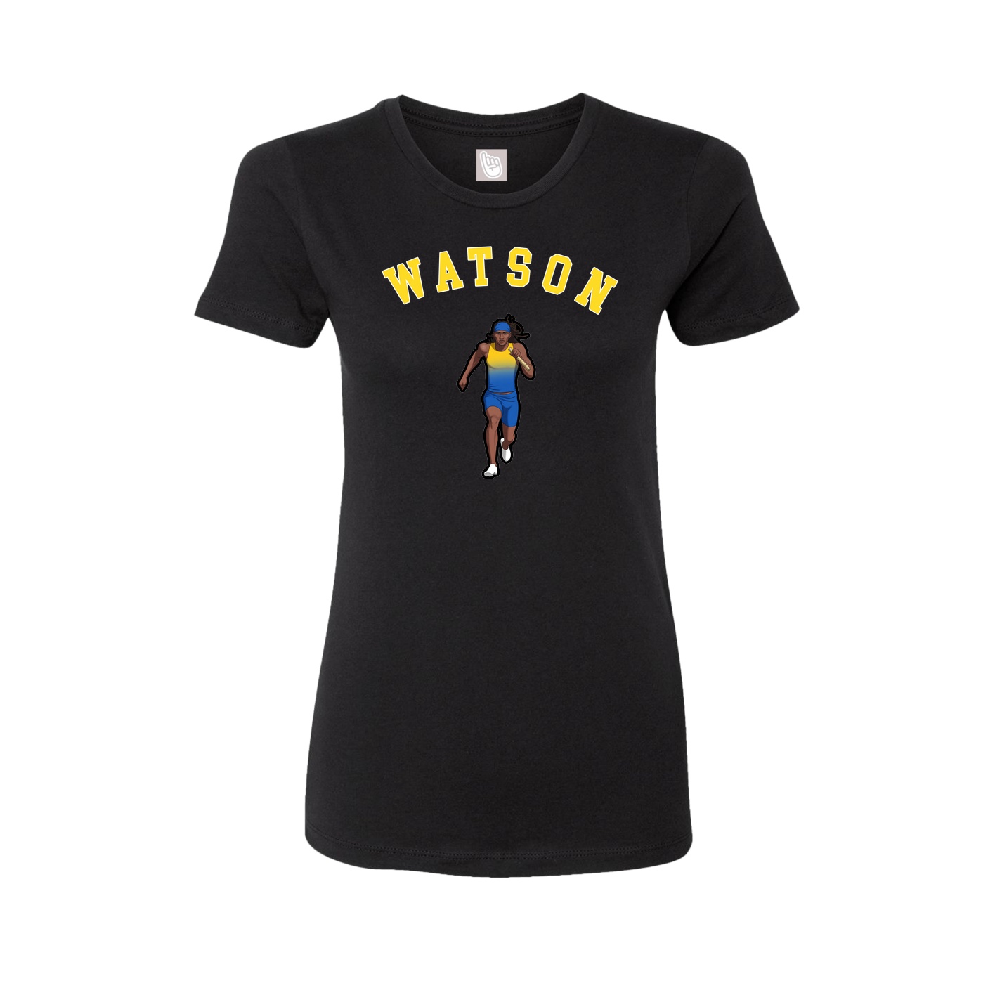 Fitted Women's Tee — Shirsey Arch in Black