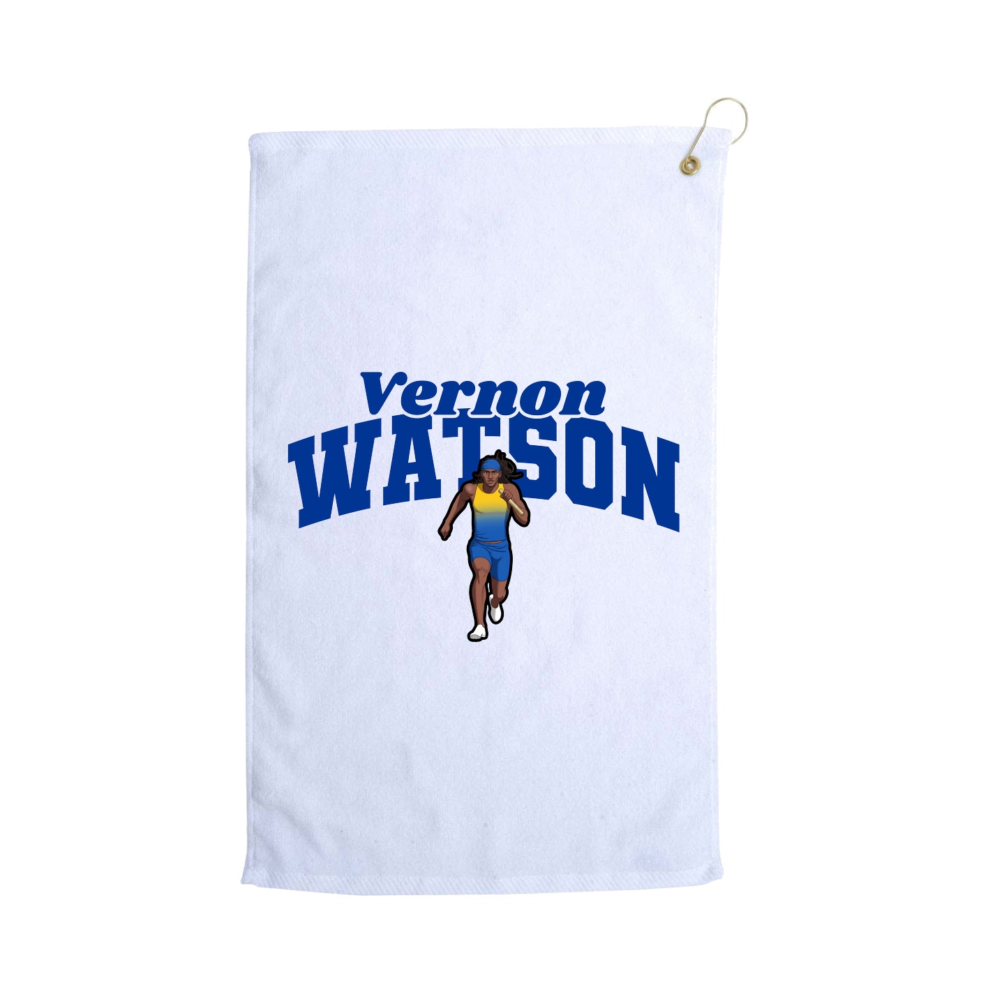 Golf Towel — Signature Arch in White