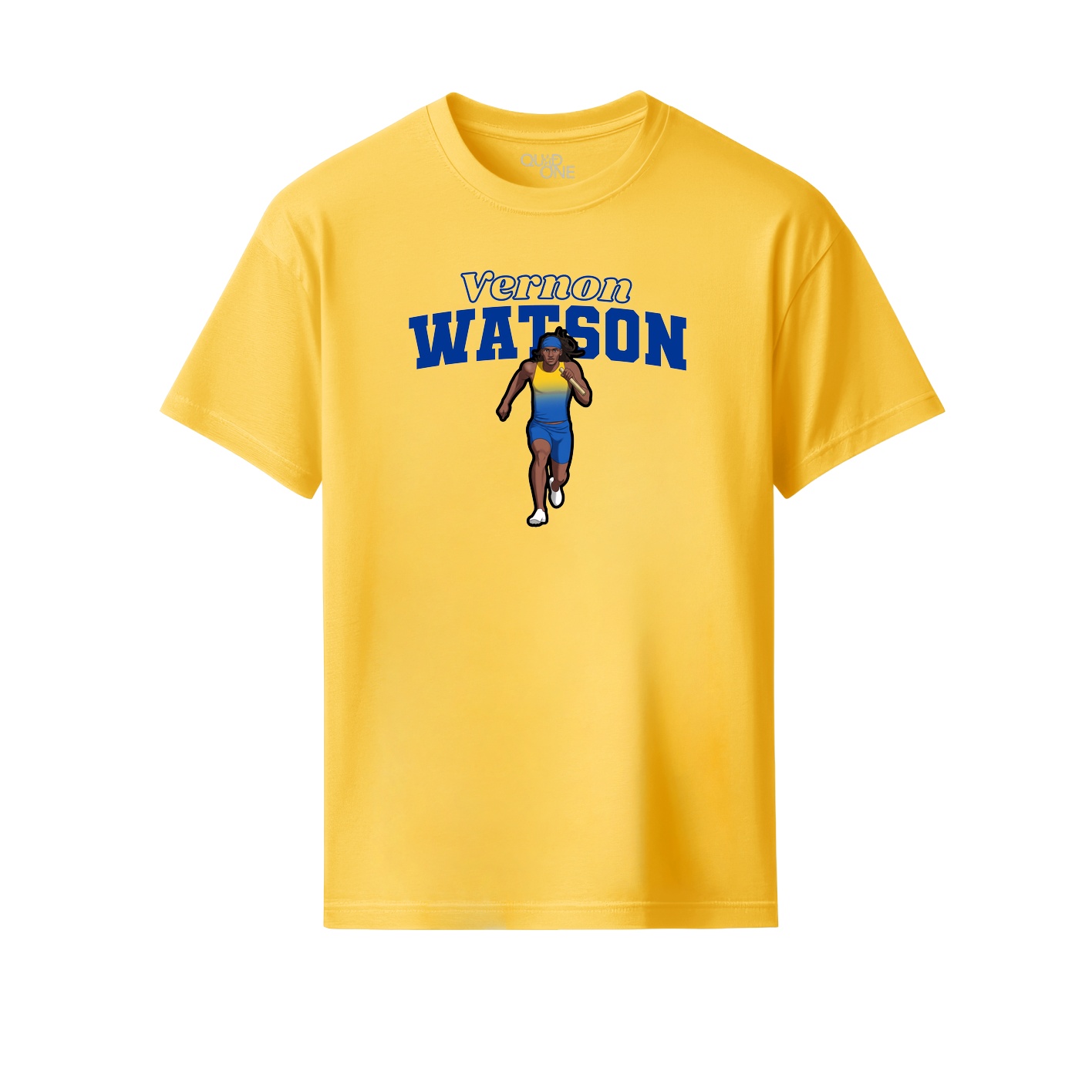Youth Tee — Name Arch in Yellow