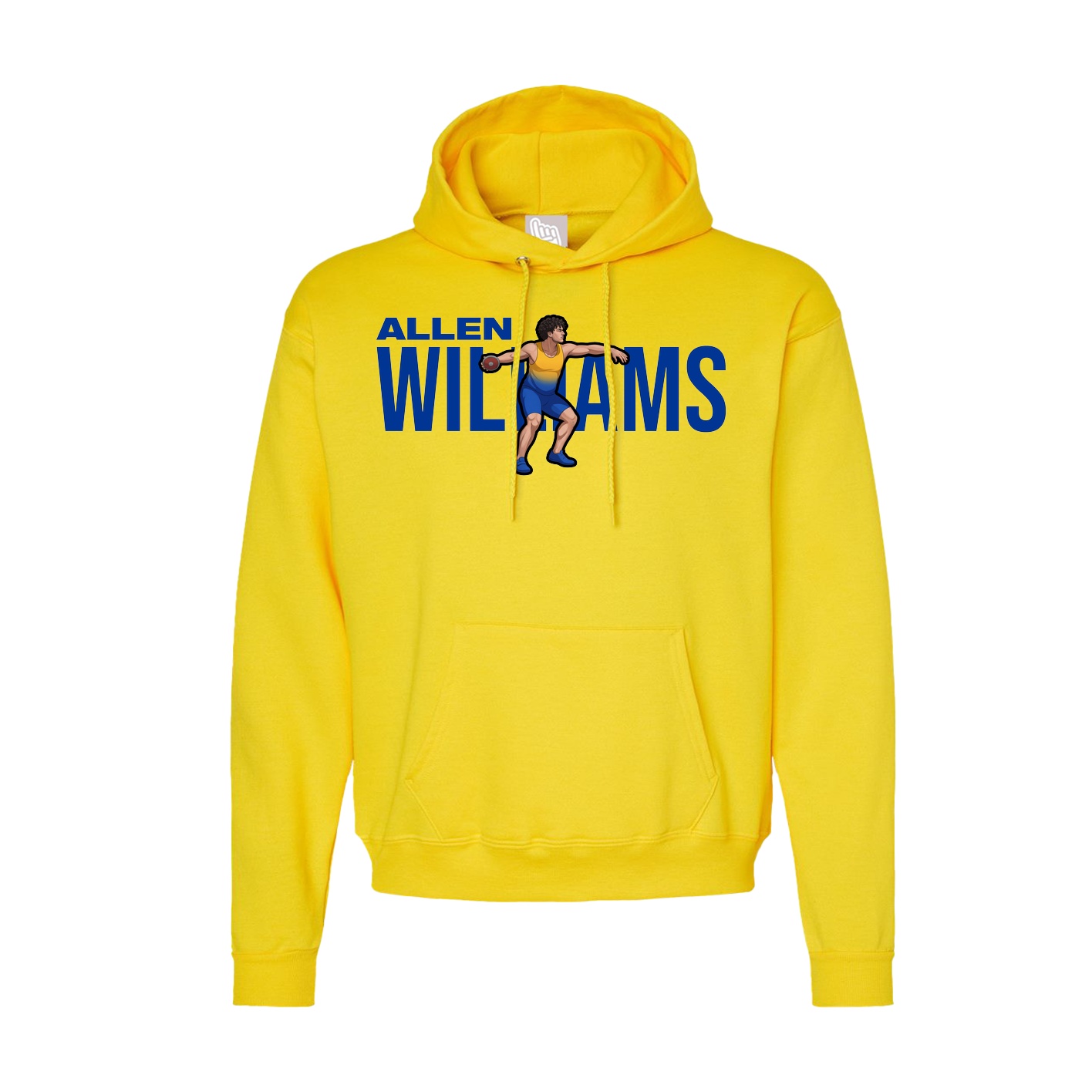 Hoodie — Player Name in Yellow