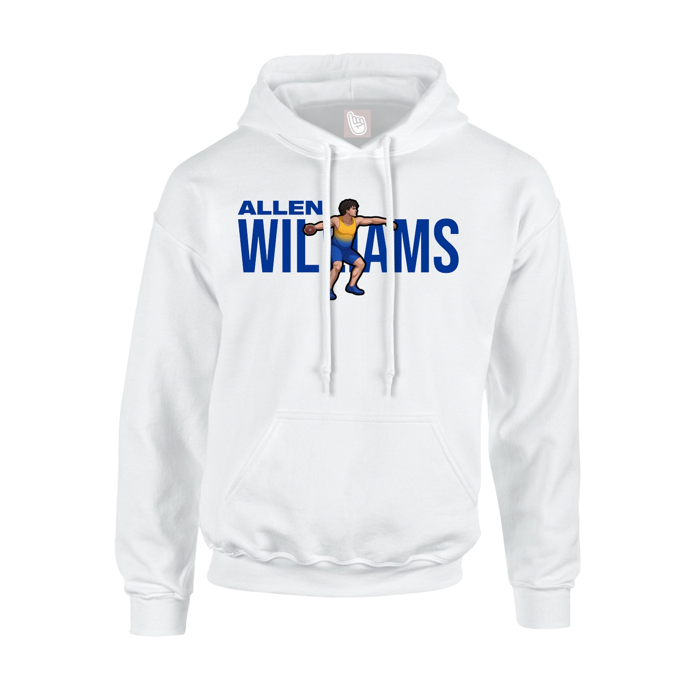 Youth Hoodie — Player Name in White