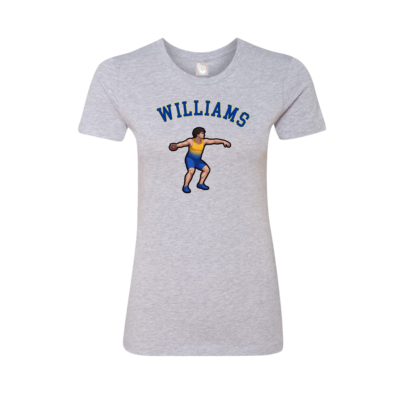 Fitted Women's Tee — Shirsey Arch in Grey