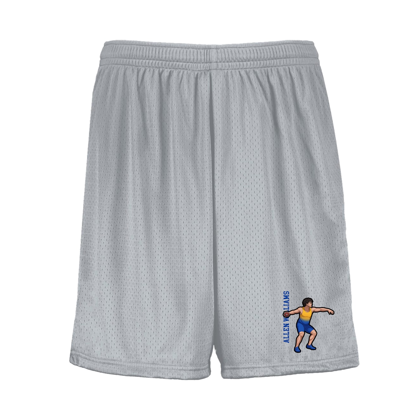 Shorts — Name Vertical in Silver