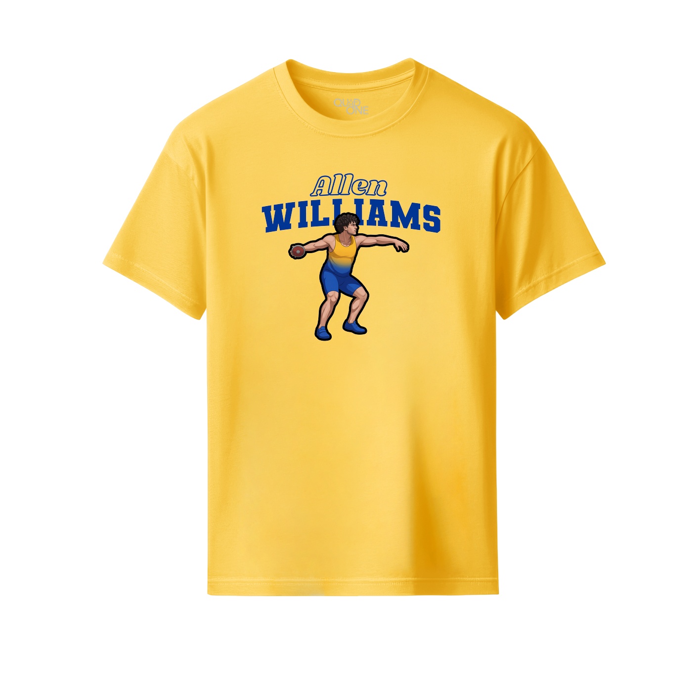 Youth Tee — Name Arch in Yellow