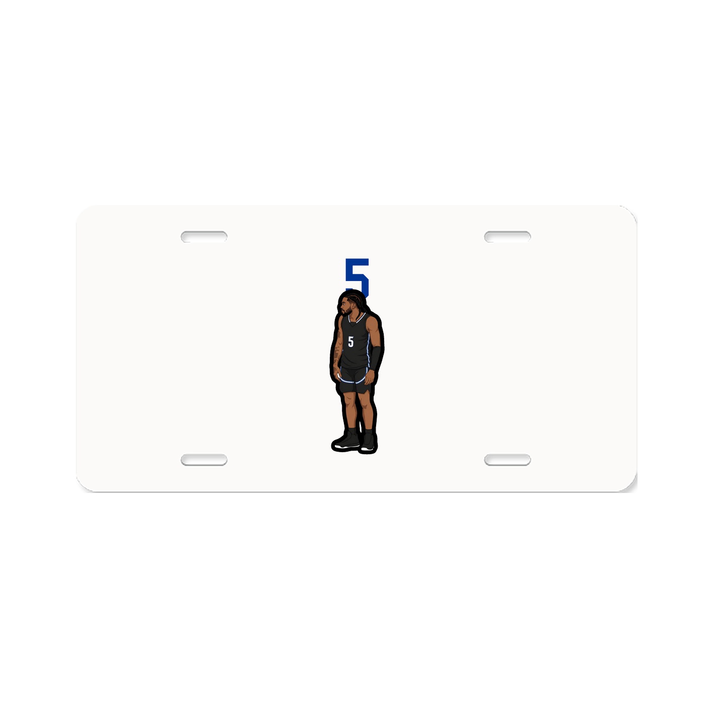 License Plate — Number Top in Classic