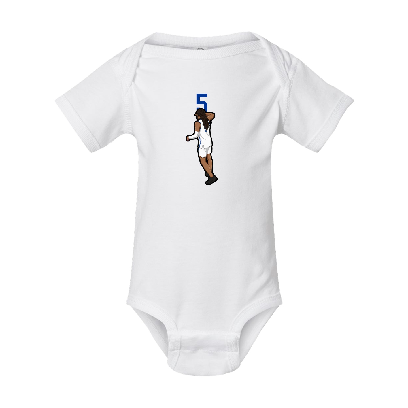 Baby Onesie — Number Top in White