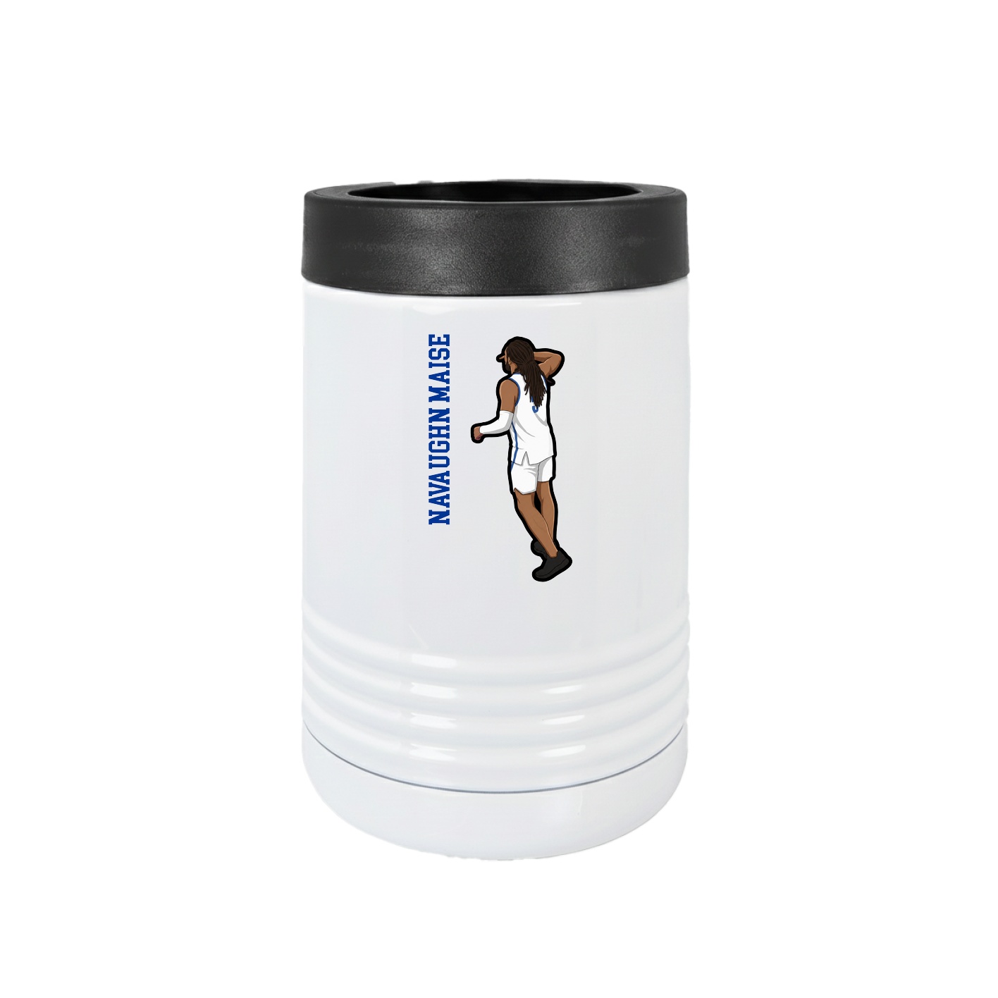 Beverage Holder — Name Vertical in White