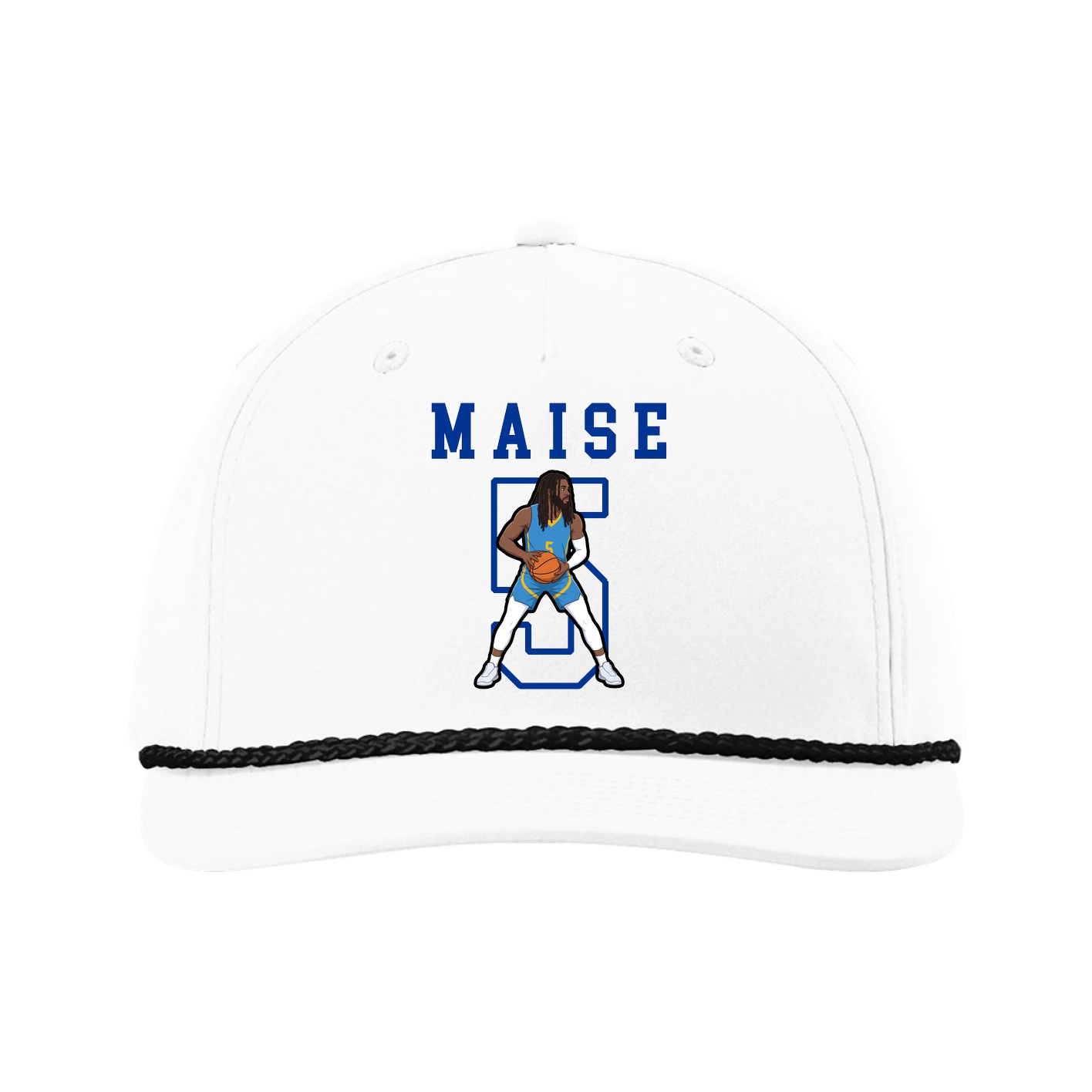 Five-Panel Classic Rope Cap — Shirsey in White