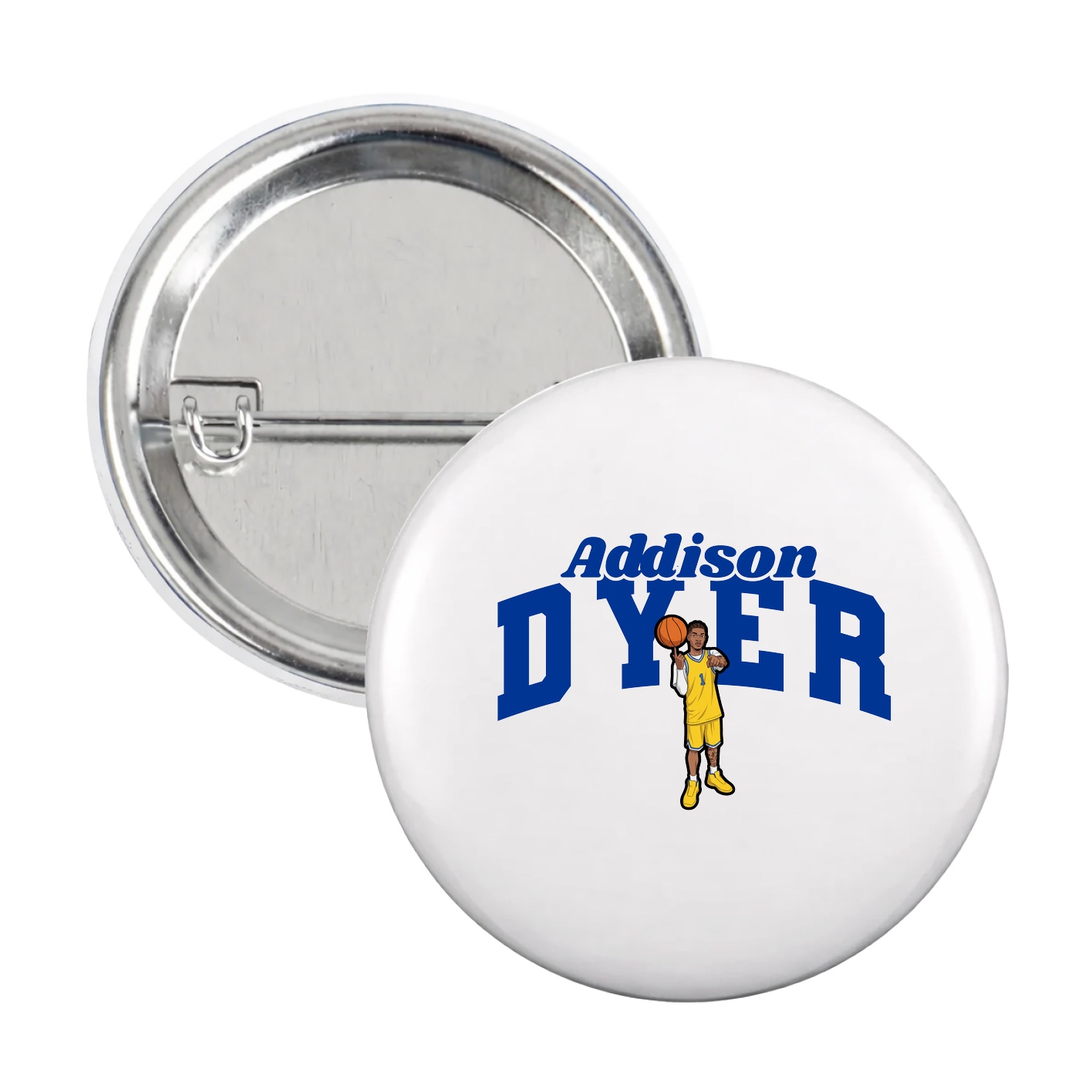 Game Day Button — Signature Arch in White
