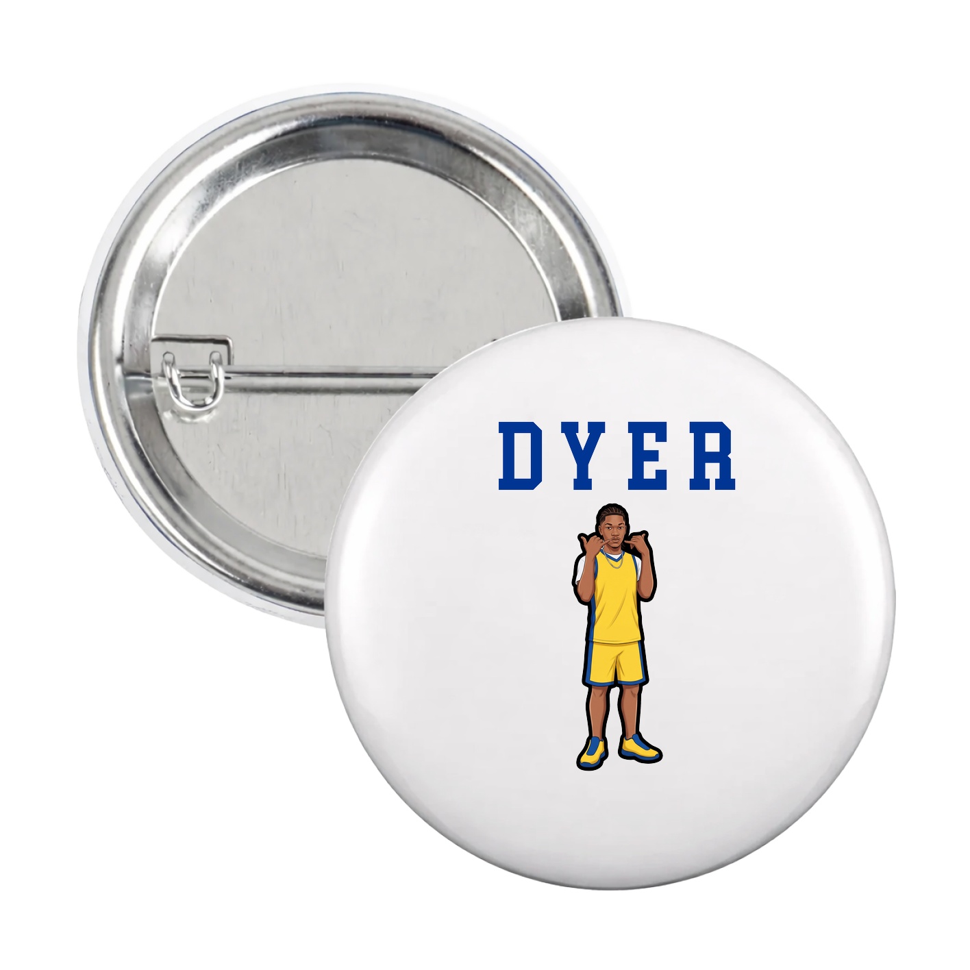 Game Day Button — Shirsey in White