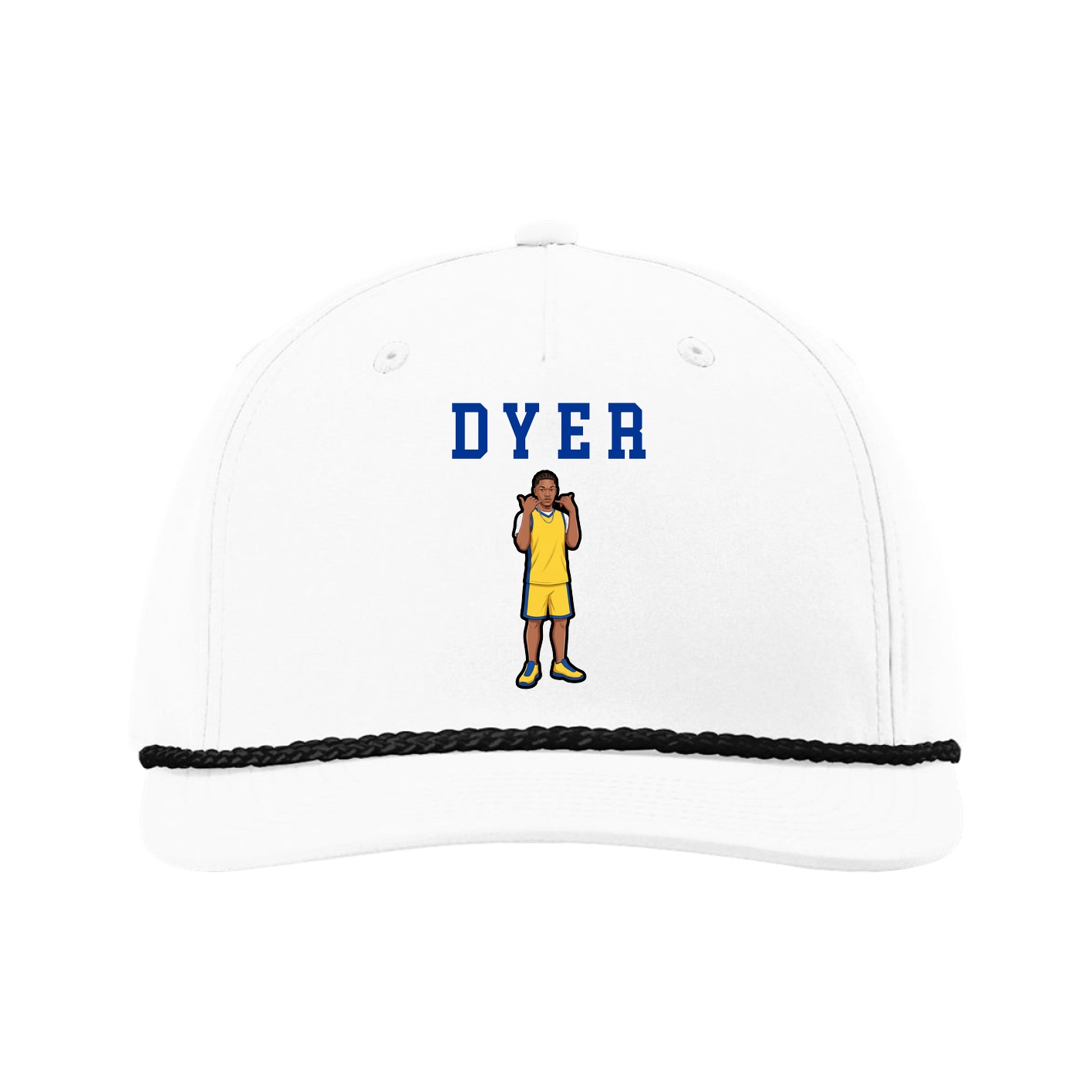 Five-Panel Classic Rope Cap — Shirsey in White
