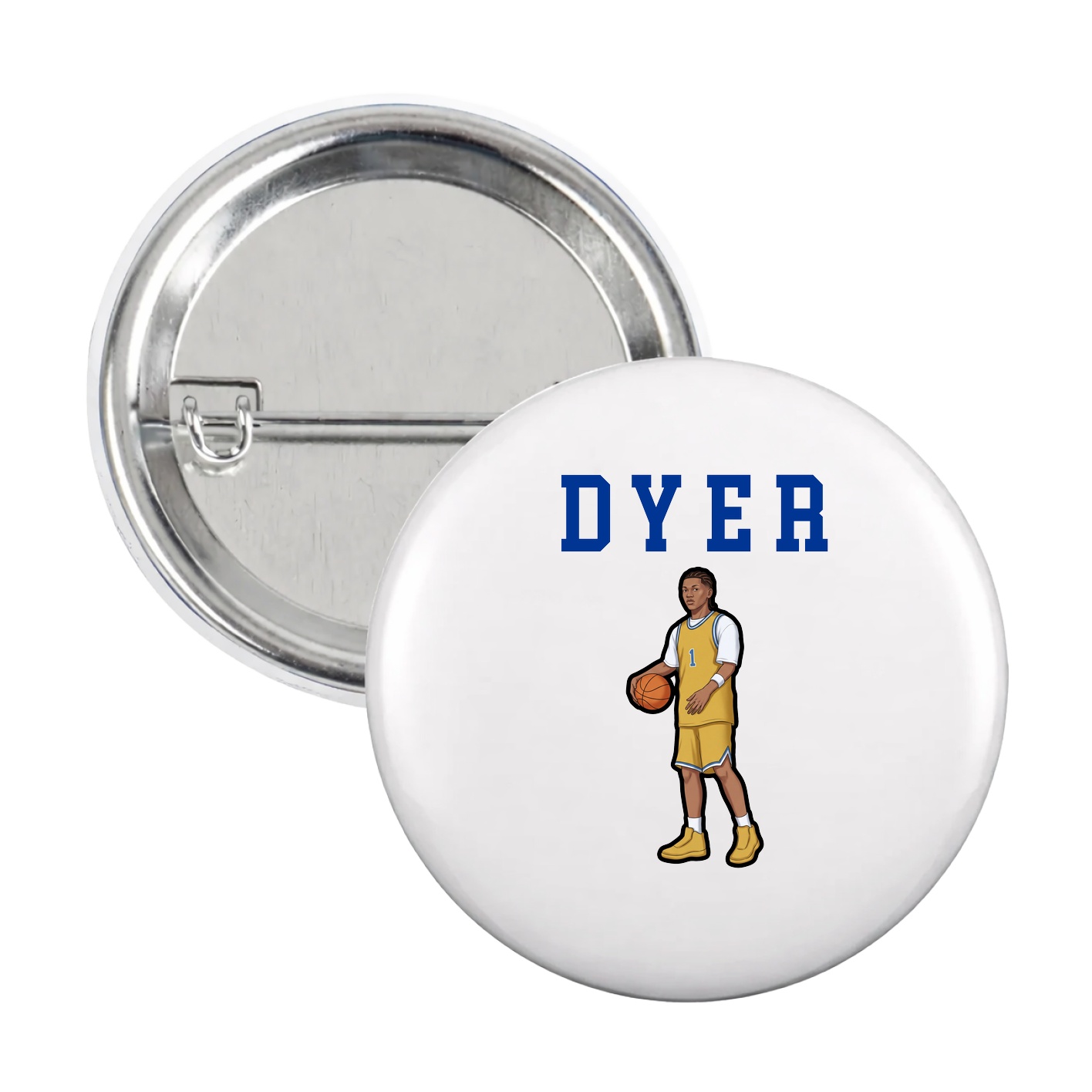 Game Day Button — Shirsey in White