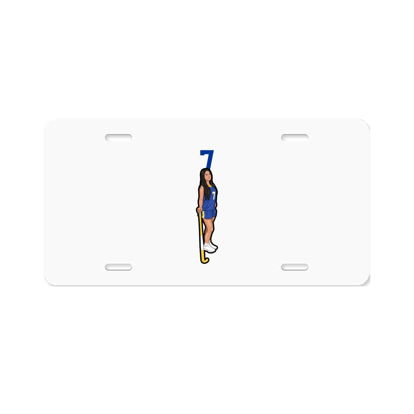 License Plate — Number Top in Classic