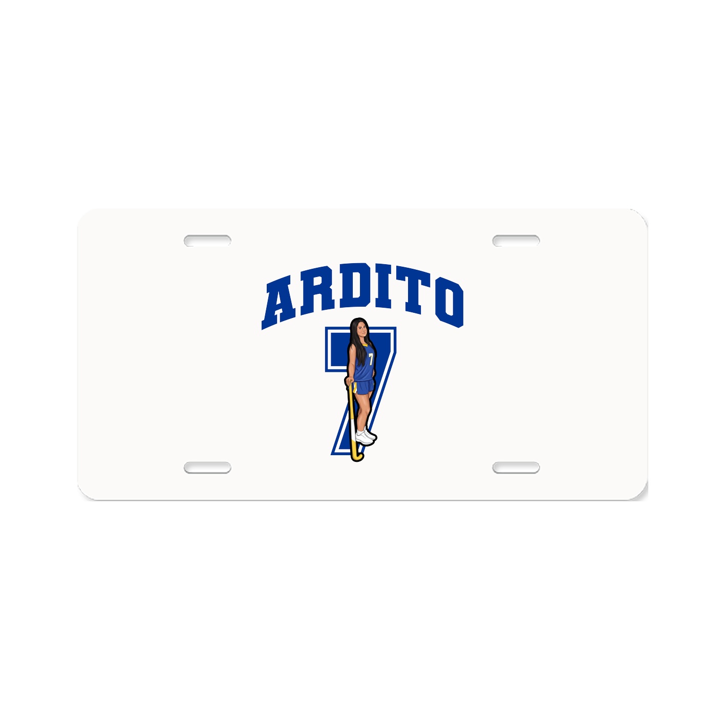 License Plate — Number in Classic