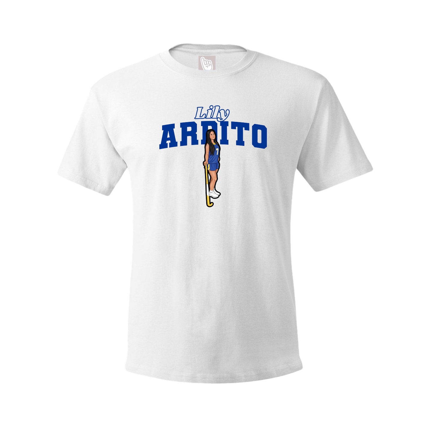 Tee — Name Arch in White