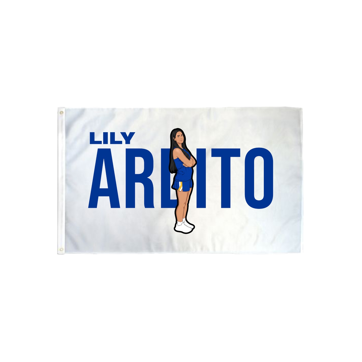 3x5 Flag — Player Name in Classic