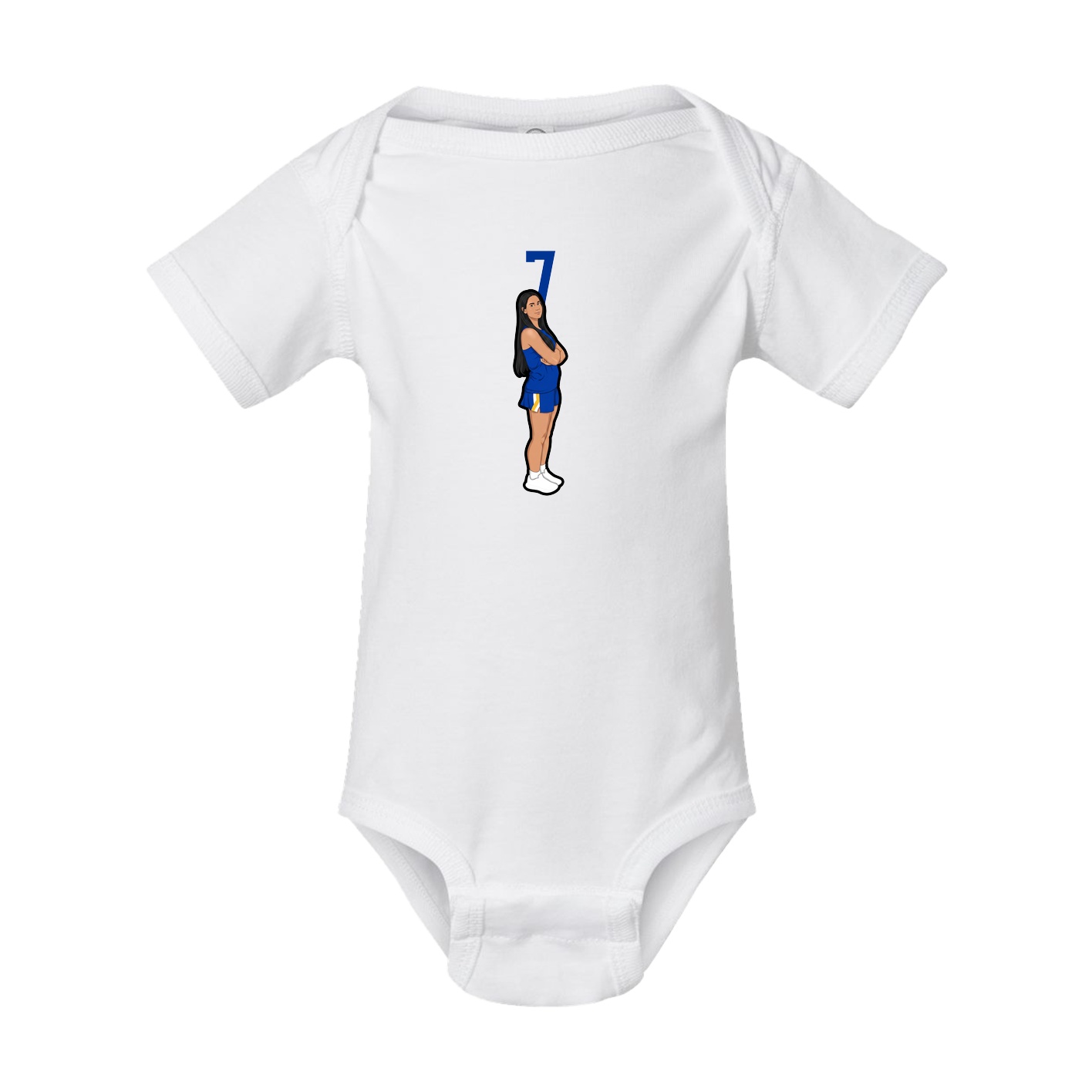 Baby Onesie — Number Top in White