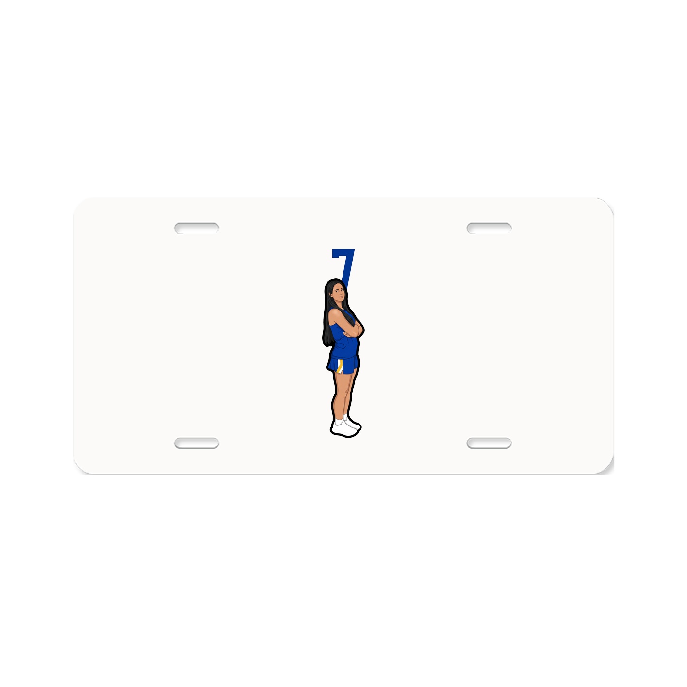 License Plate — Number Top in Classic