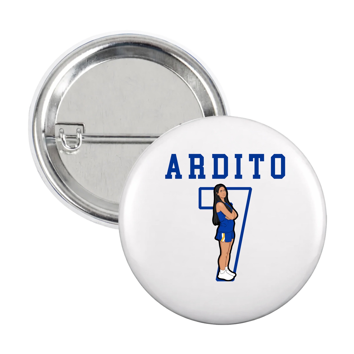 Game Day Button — Shirsey in White