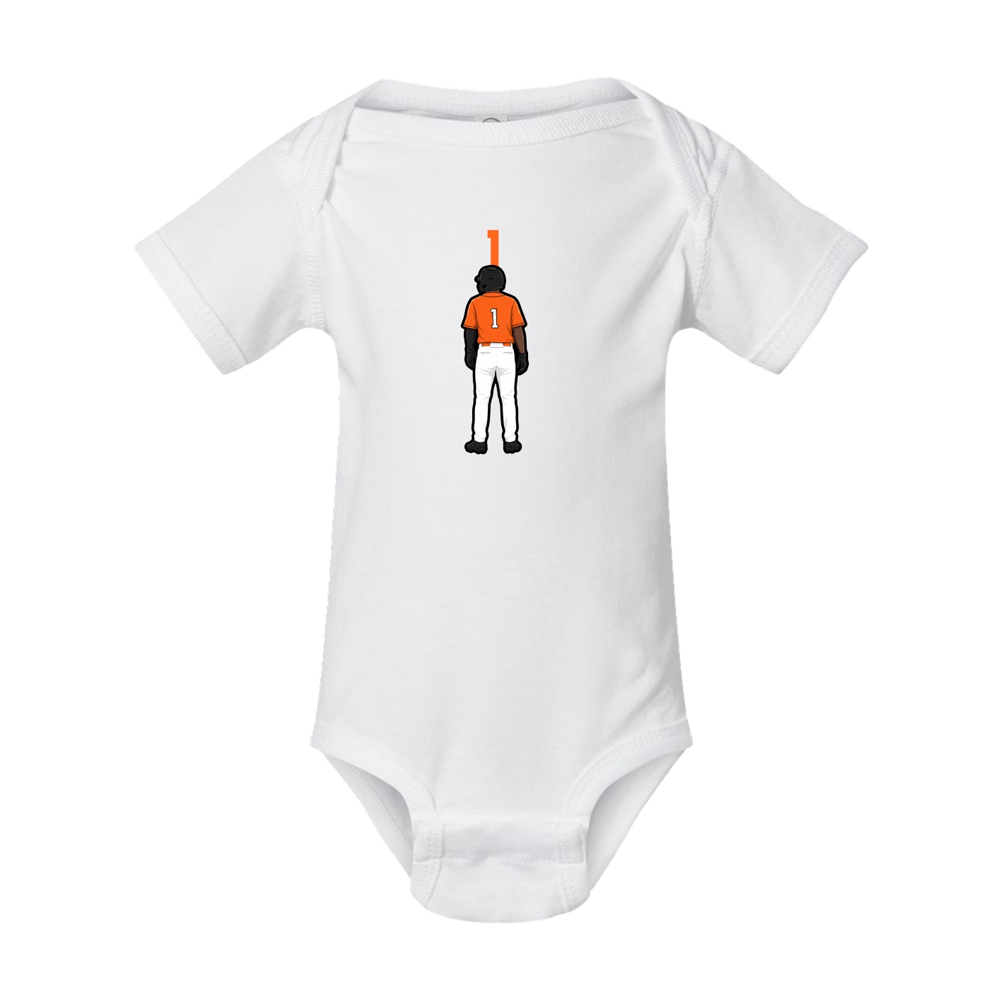 Baby Onesie — Number Top in White