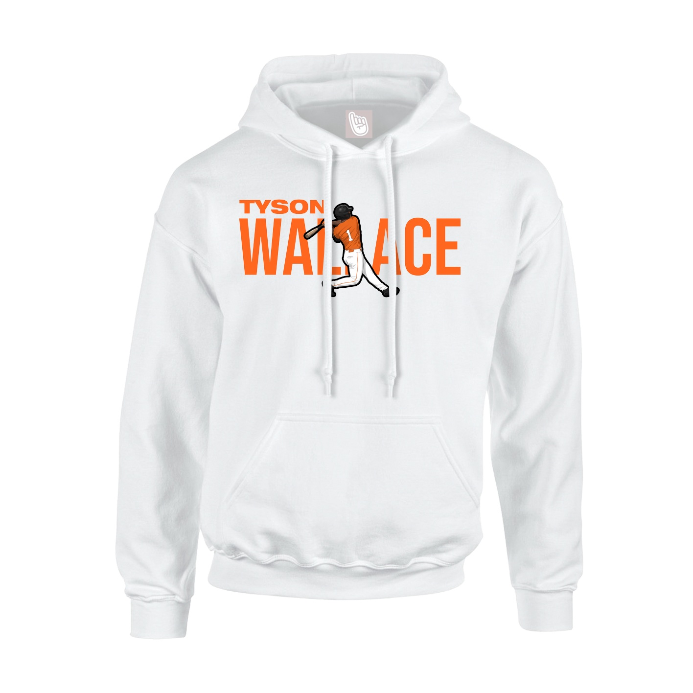Youth Hoodie — Player Name in White