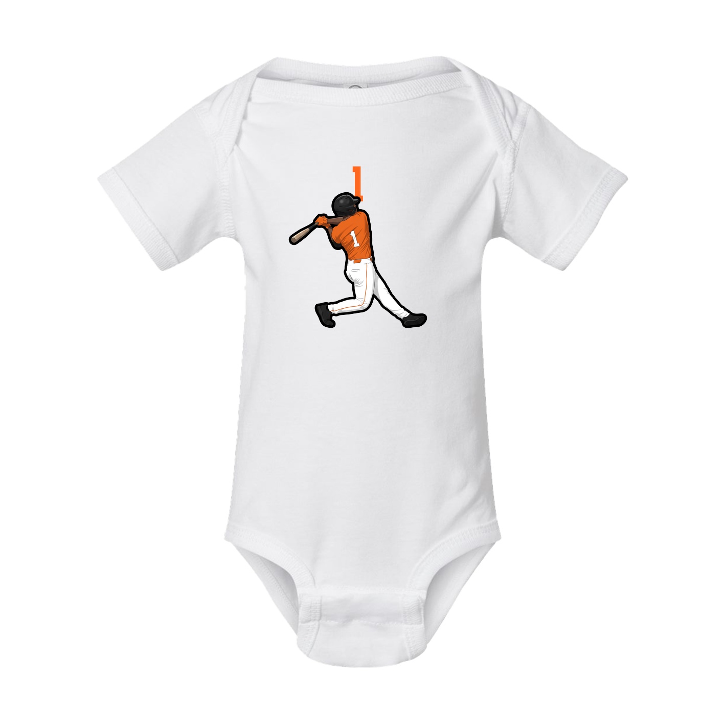 Baby Onesie — Number Top in White
